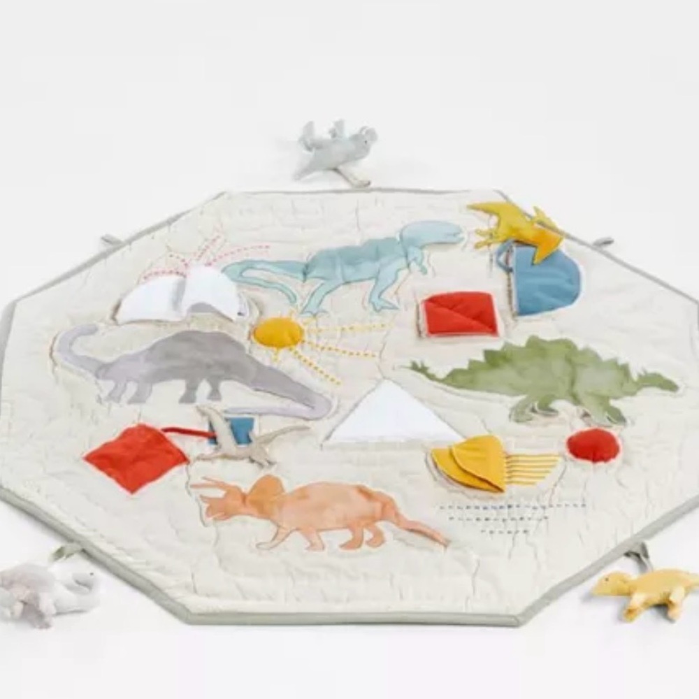 Crate and barrel kids Dinosaur Play Mat with Pockets